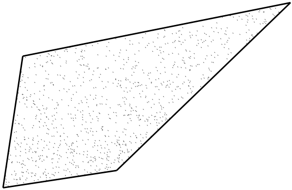 C++ Wykobi Computational Geometry Library Random Points In 2D Quadix - Copyright Arash Partow