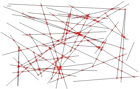 C++ Wykobi Computational Geometry Library Segment To Segment Intersections - Copyright Arash Partow