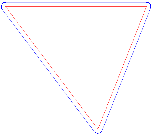 C++ Wykobi Computational Geometry Library Smoothing Of Sharp Corners - Copyright Arash Partow